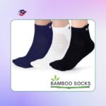 Bamboo Ankle Socks for Men & Women | Black, Off White & Navy Blue | Pack of 3