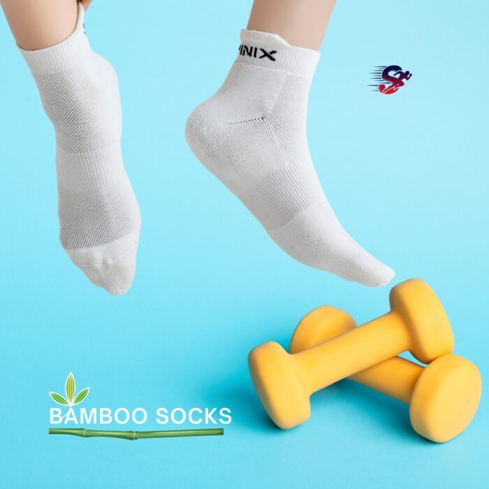Bamboo Ankle Socks for Men & Women | Off White Color | Pack of 2 - Image 1