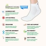 Bamboo Socks for Women | Off White Color | Pack of 1 - Image 3