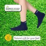 Bamboo Ankle Socks for Men & Women | Navy Blue - Image 6