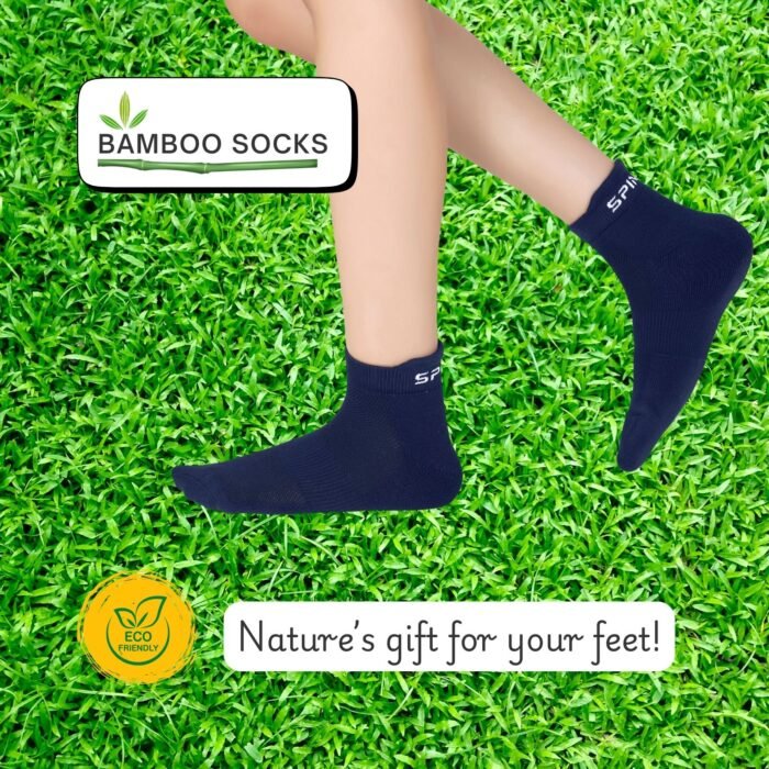 Bamboo Ankle Socks for Men & Women | Navy Blue - Image 6