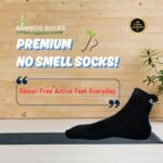 Bamboo Ankle Socks for Men & Women | Black Color - Image 7