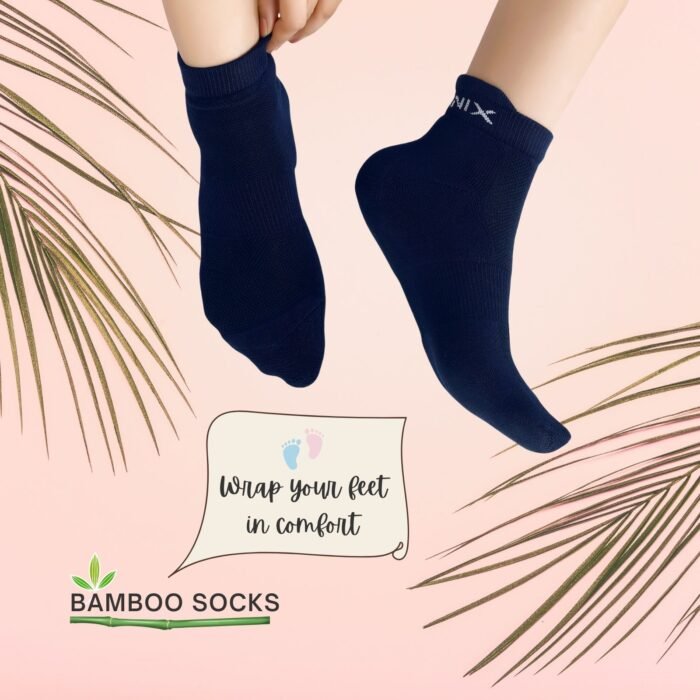 Bamboo Ankle Socks for Men & Women | Navy Blue - Image 7