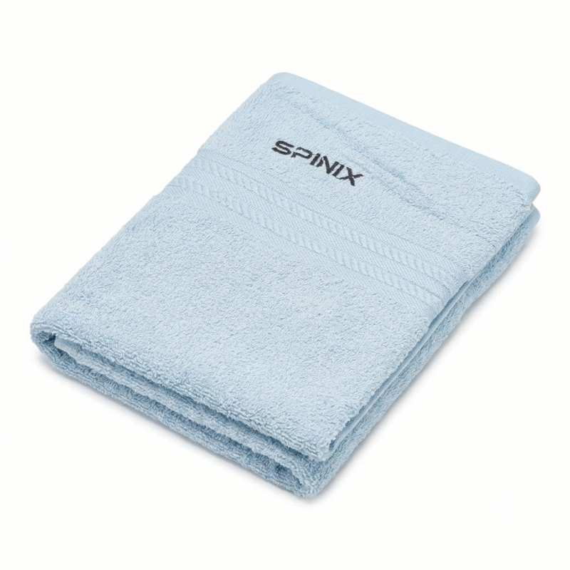 SPINIX light blue bamboo hand towel for gym sports travel and daily use