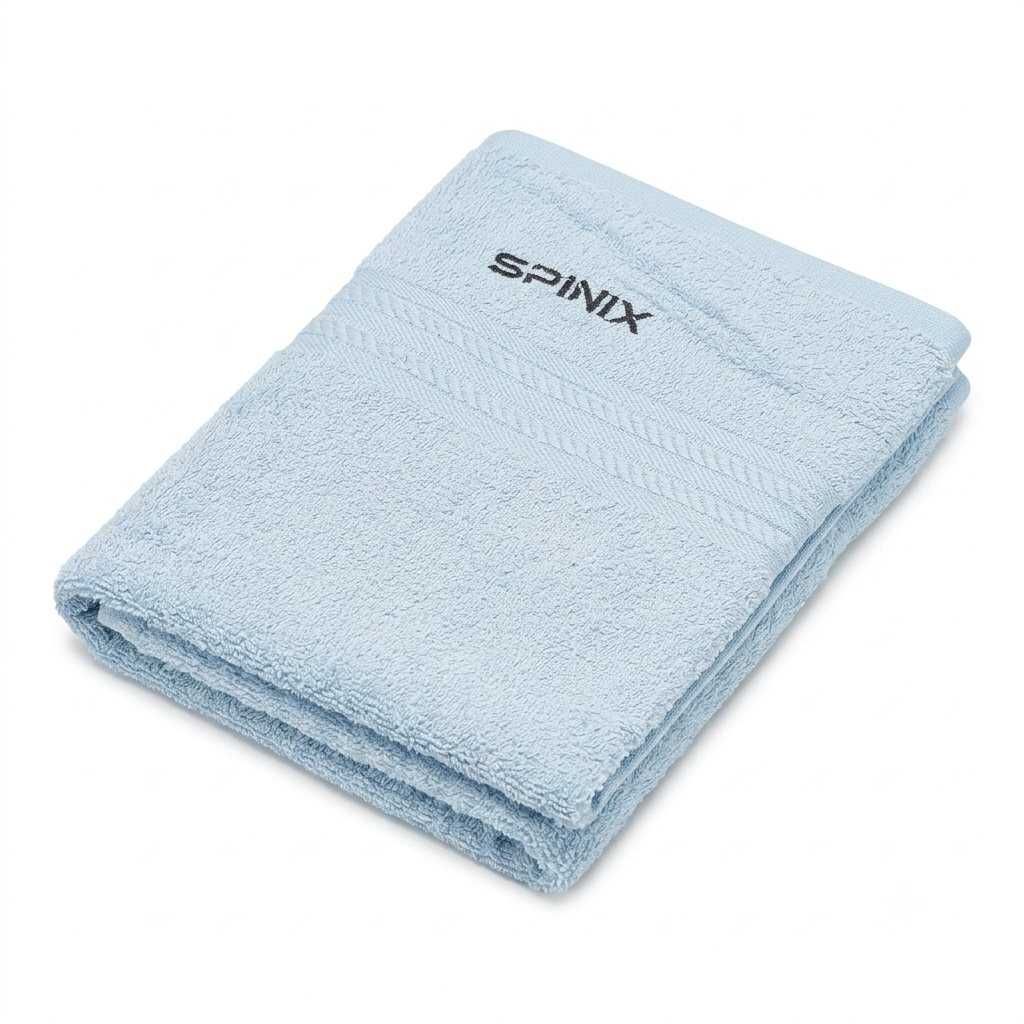 SPINIX Bamboo Hand Towel – Light Blue SPINIX light blue bamboo hand towel for gym sports travel and daily use