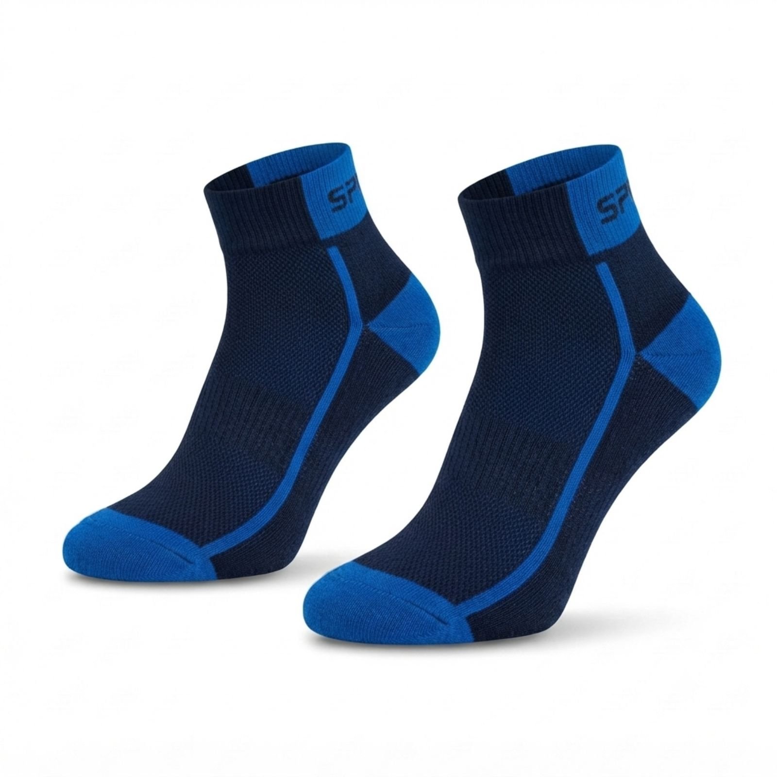 spinix-bamboo-socks-navy-royal-blue-2-pair SPINIX™ Two-Tone Bamboo Ankle Socks for Men & Women - 2 Pair - Image 1