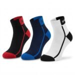 SPINIX™ Two-Tone Bamboo Ankle Socks for Men & Women - 3 Pair