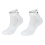 Pack of 2 SPINIX off-white bamboo ankle socks in ghost mannequin style